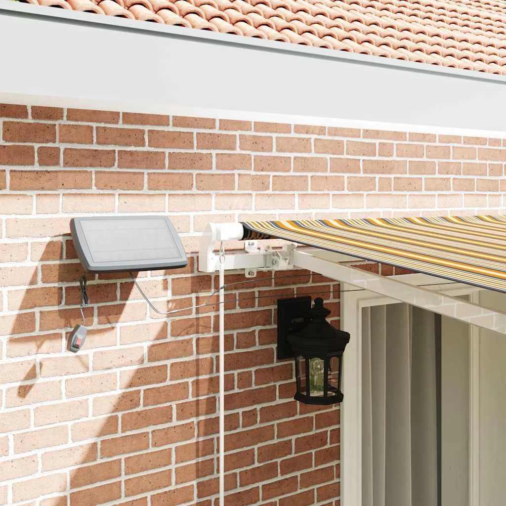 Behúzható napellenző Sokszínű 400 × 300 cm Szövet és Acél