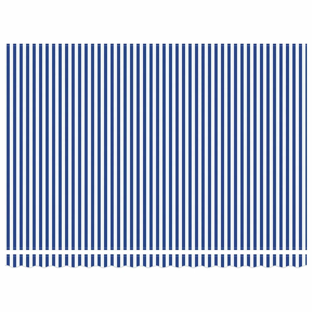 Behúzható napellenző Kék és Fehér 450x300 cm