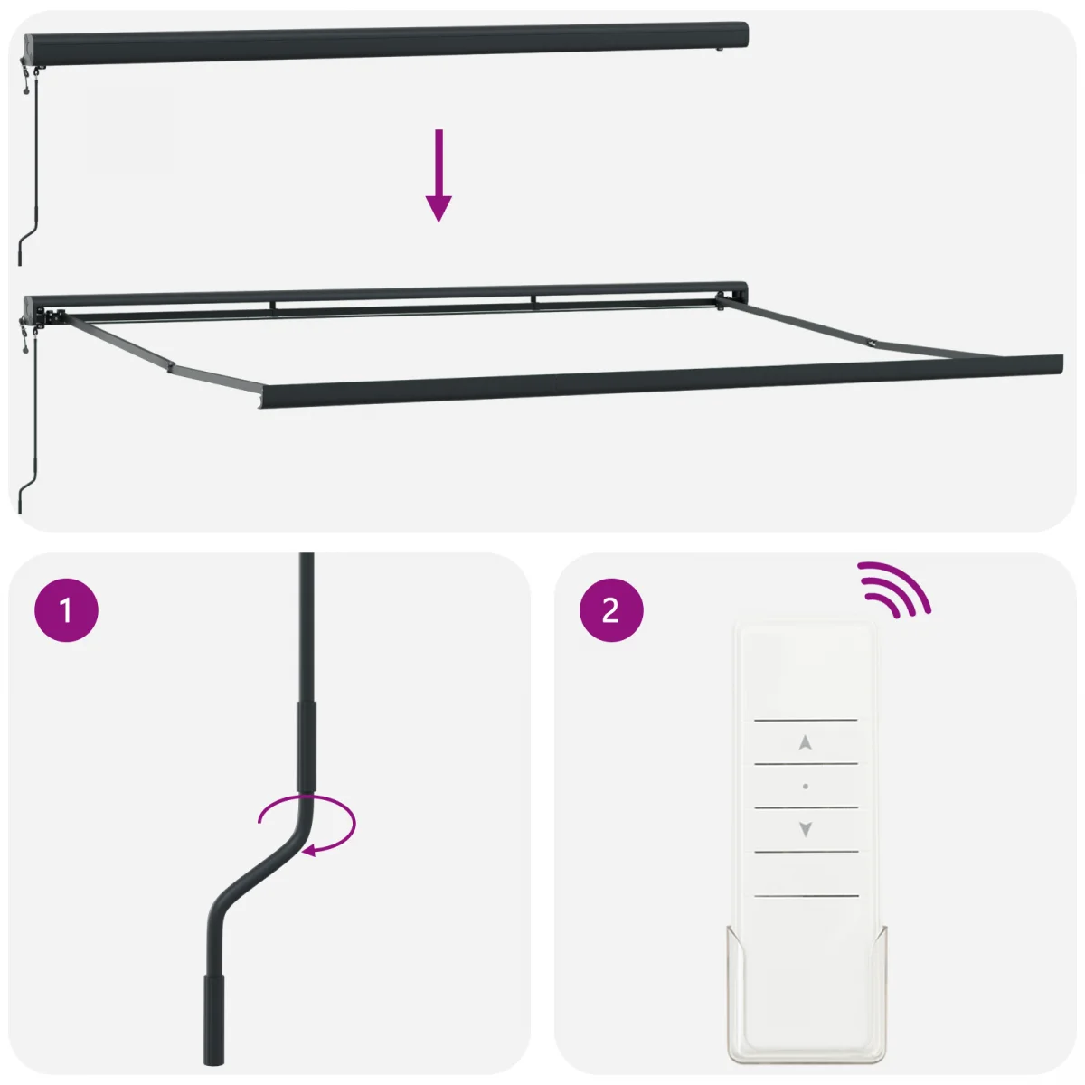Automatikus Behúzható Napellenző Narancs és Barna 450x300 cm