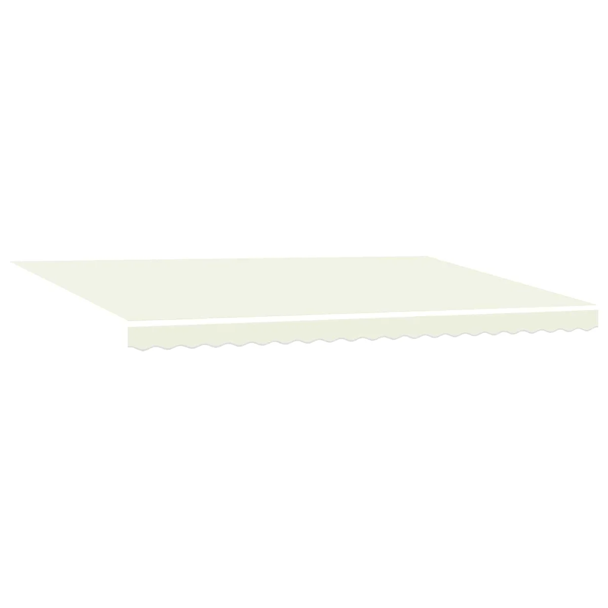 Napernyő keret Krém 500 × 300 cm Poliészter PU bevonattal