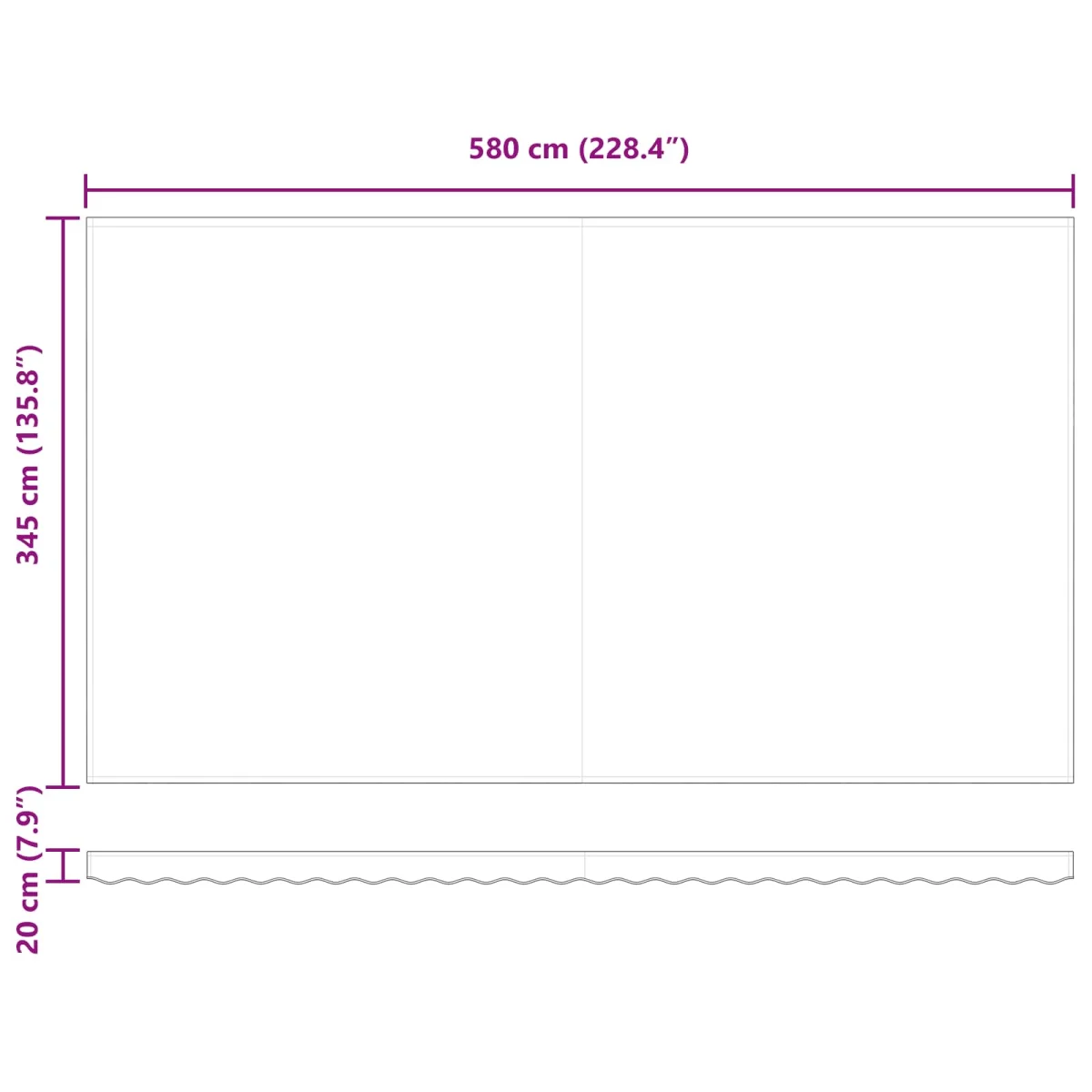 Behúzható napellenző narancssárga és barna 600 × 350 cm