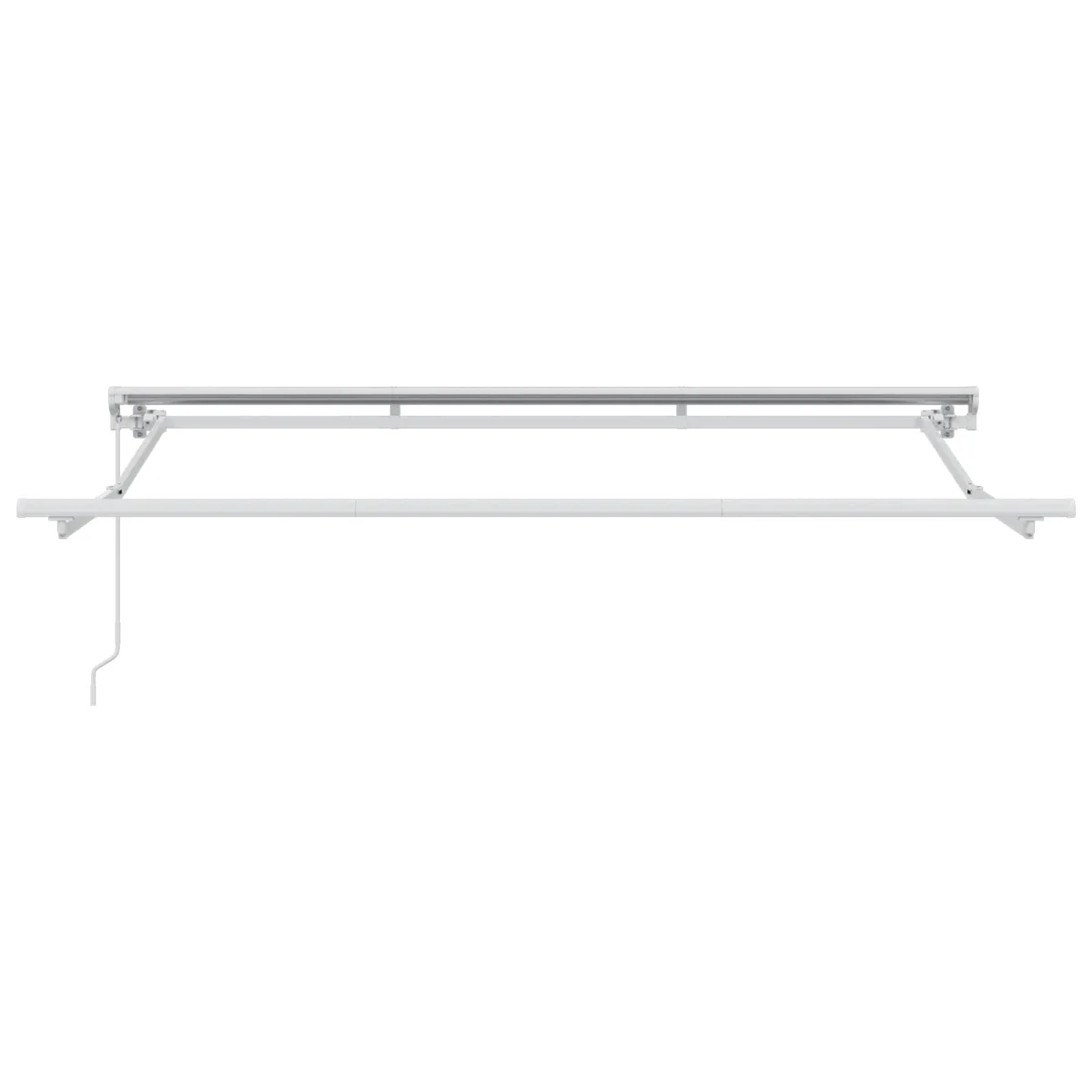 Kézi Retraktálható Napernyő Fehér 3,5 x 2,5 m