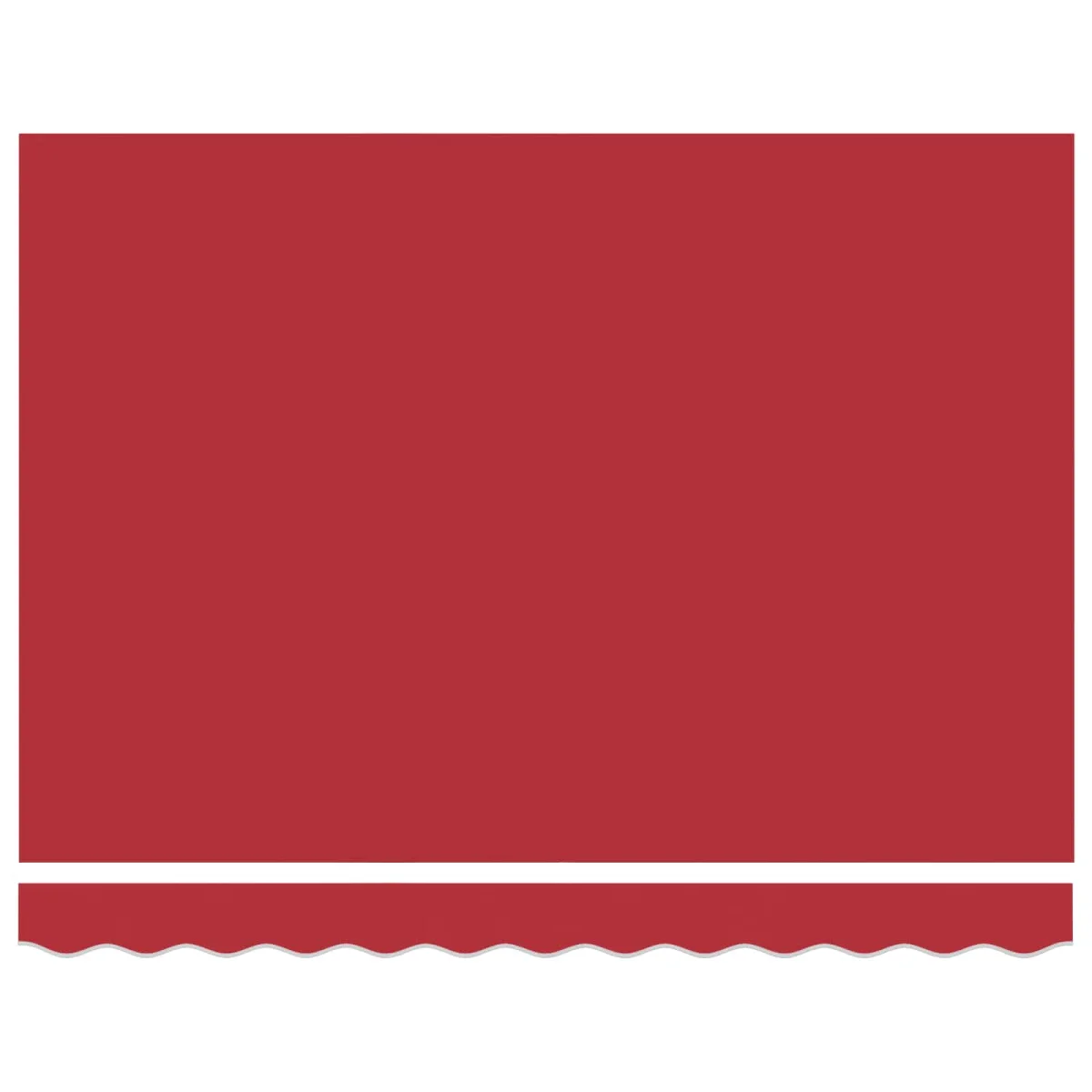 Kézi Retraktálható Napernyő Piros 3,5 x 2,5 m