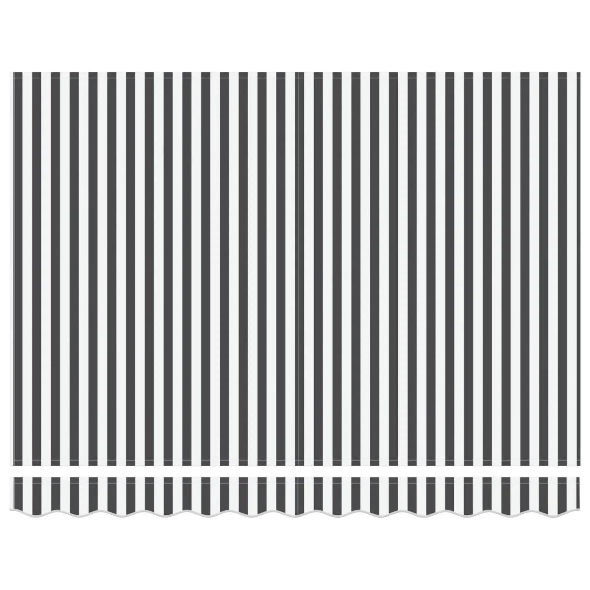 Elektromos Kihúzható Napernyő Antracit és Fehér 3,5 x 2 m