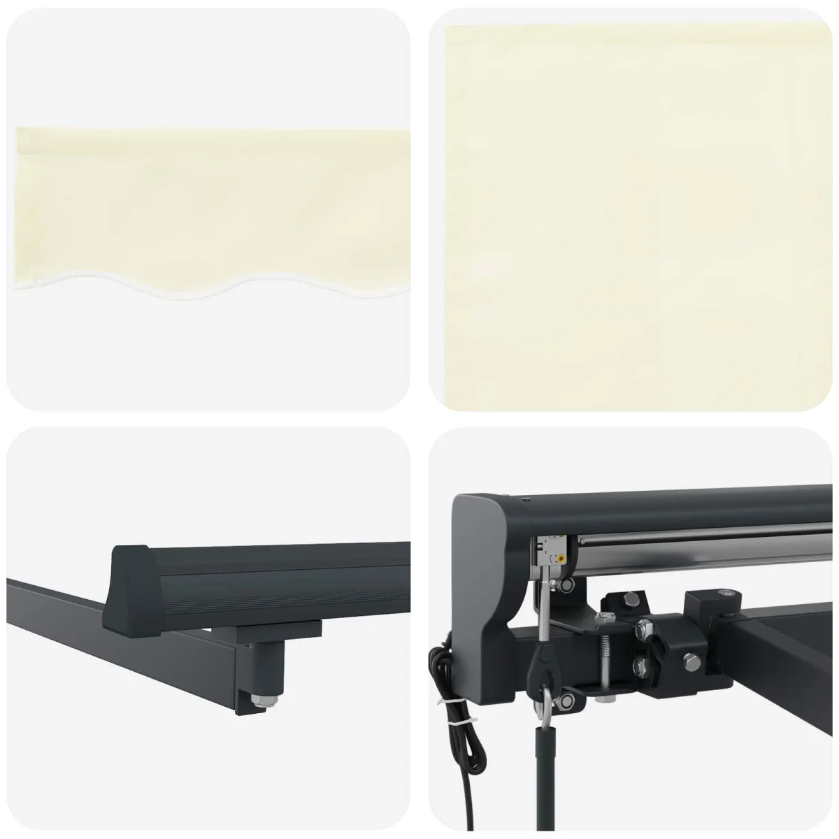 Elektromos Kihúzható Napernyő Krém 4,5 × 3,5 m