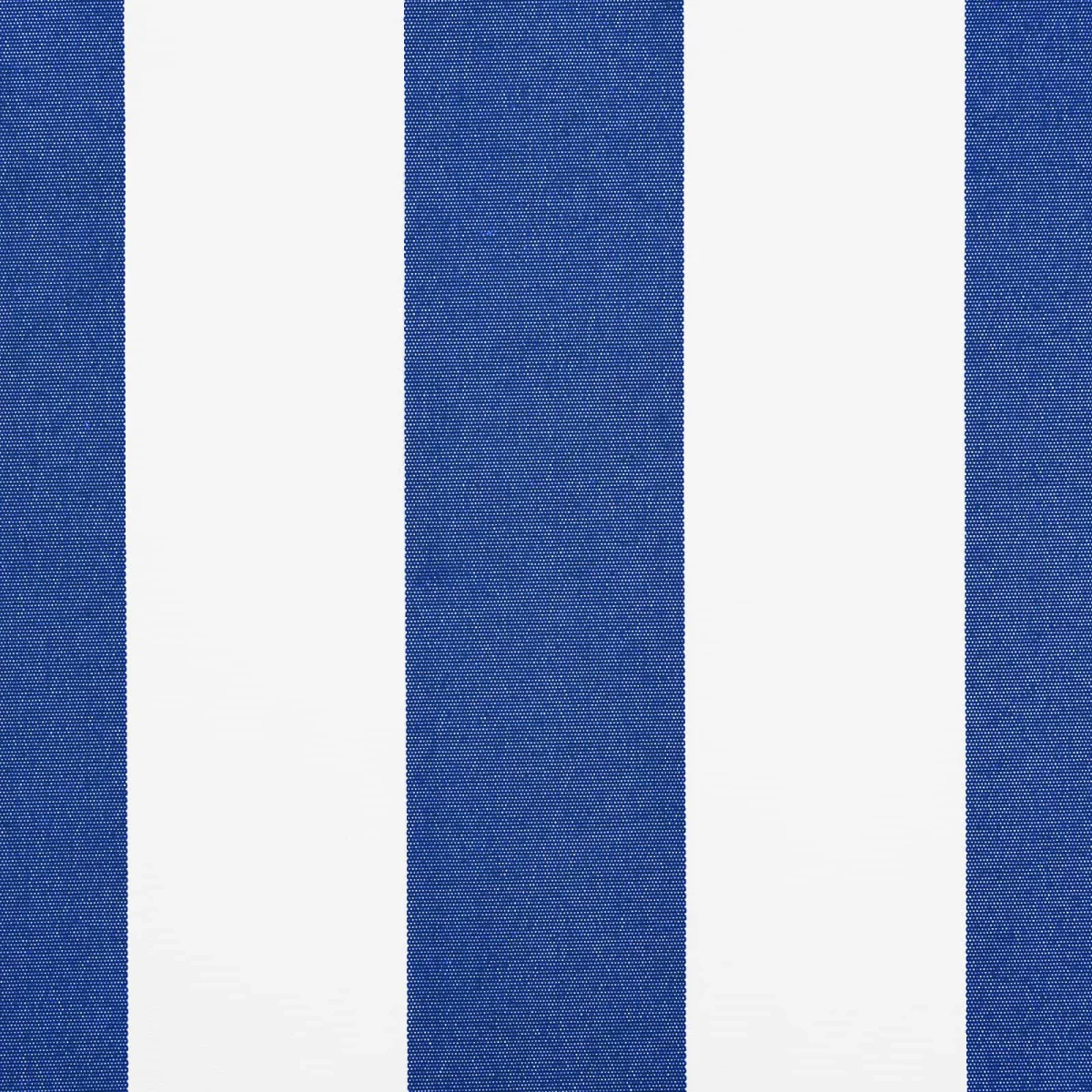 Elektromos Kihúzható Napernyő Kék és Fehér 5 x 3 m