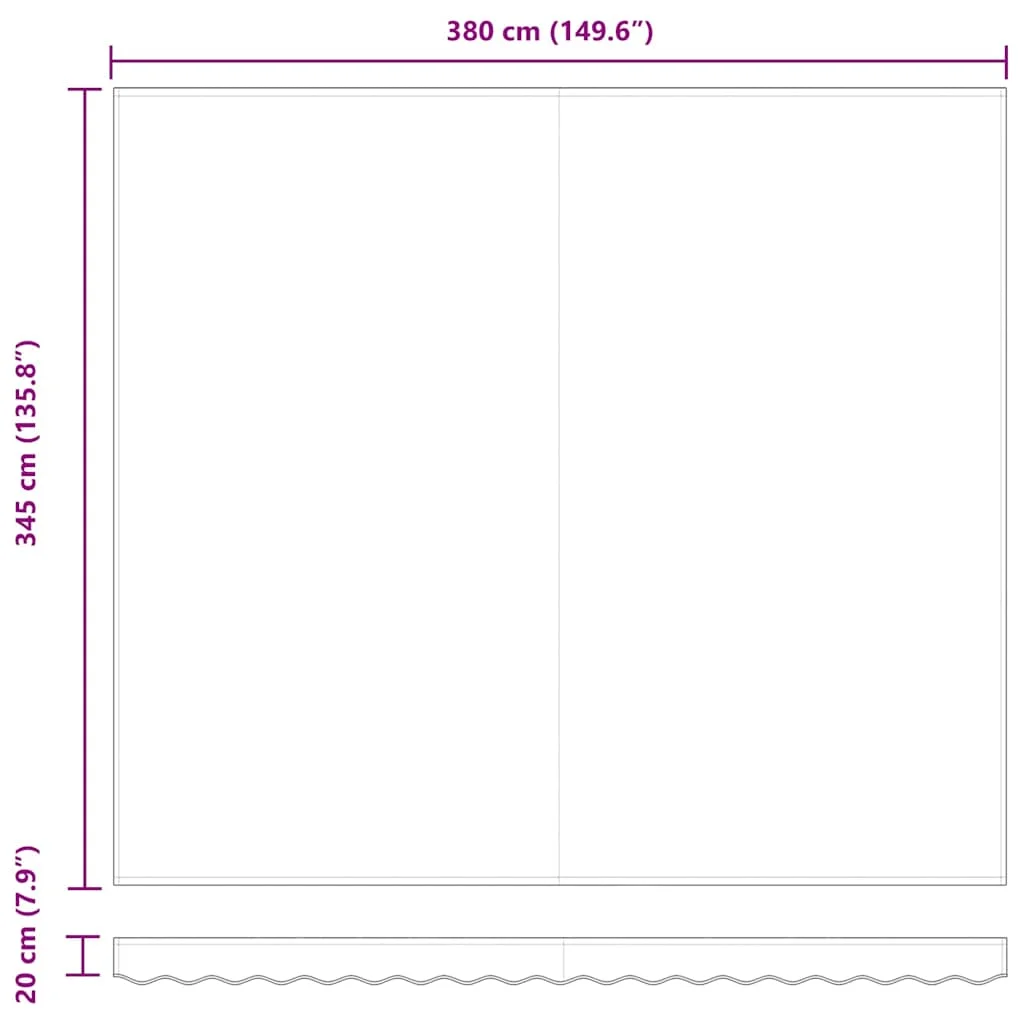 Napellenző ponyva Világosszürke 4 × 3,5 m Poliészter