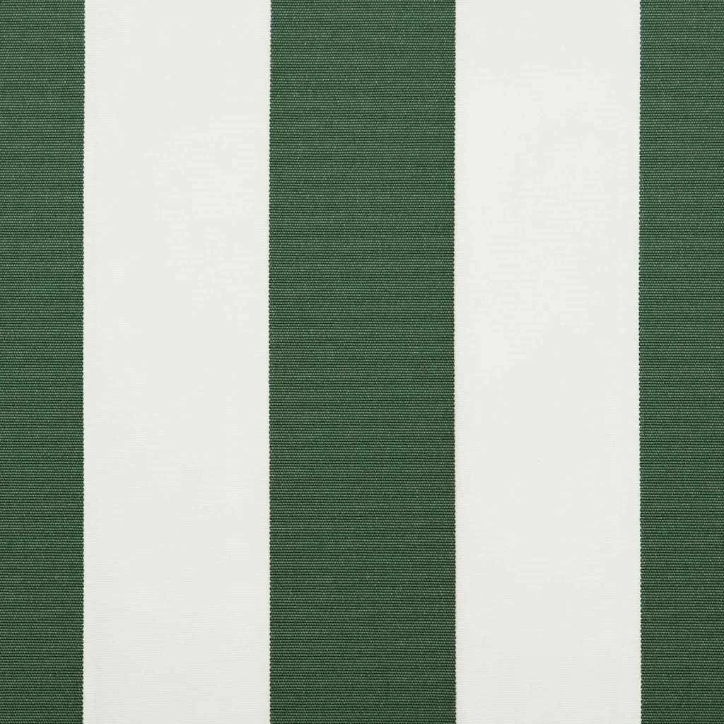 Napellenző ponyva Zöld és Fehér 430 x 345 cm Poliészter