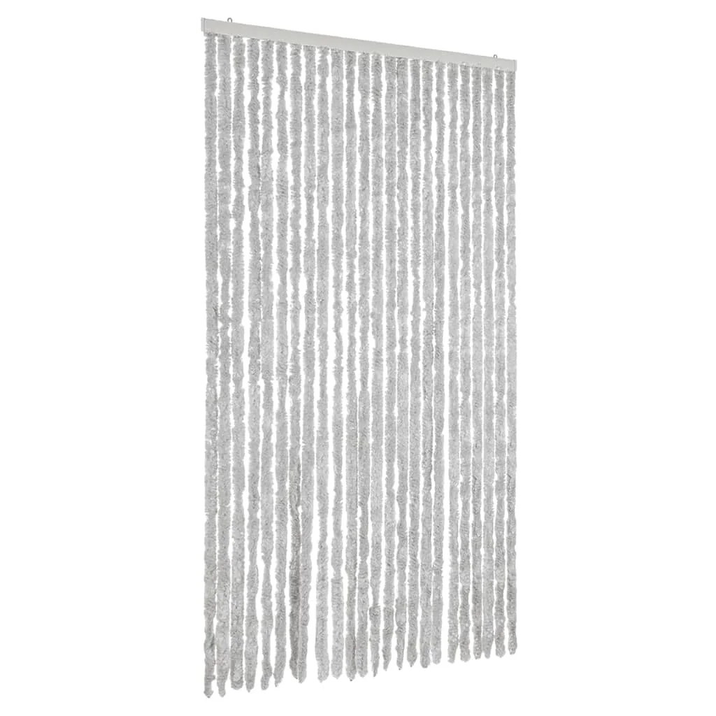 Szürke zsenília rovarfüggöny 100x220 cm