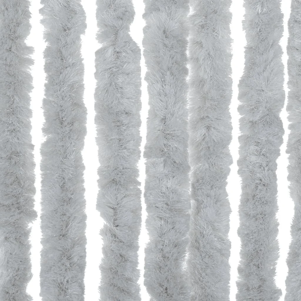 Szürke zsenília rovarfüggöny 100x220 cm