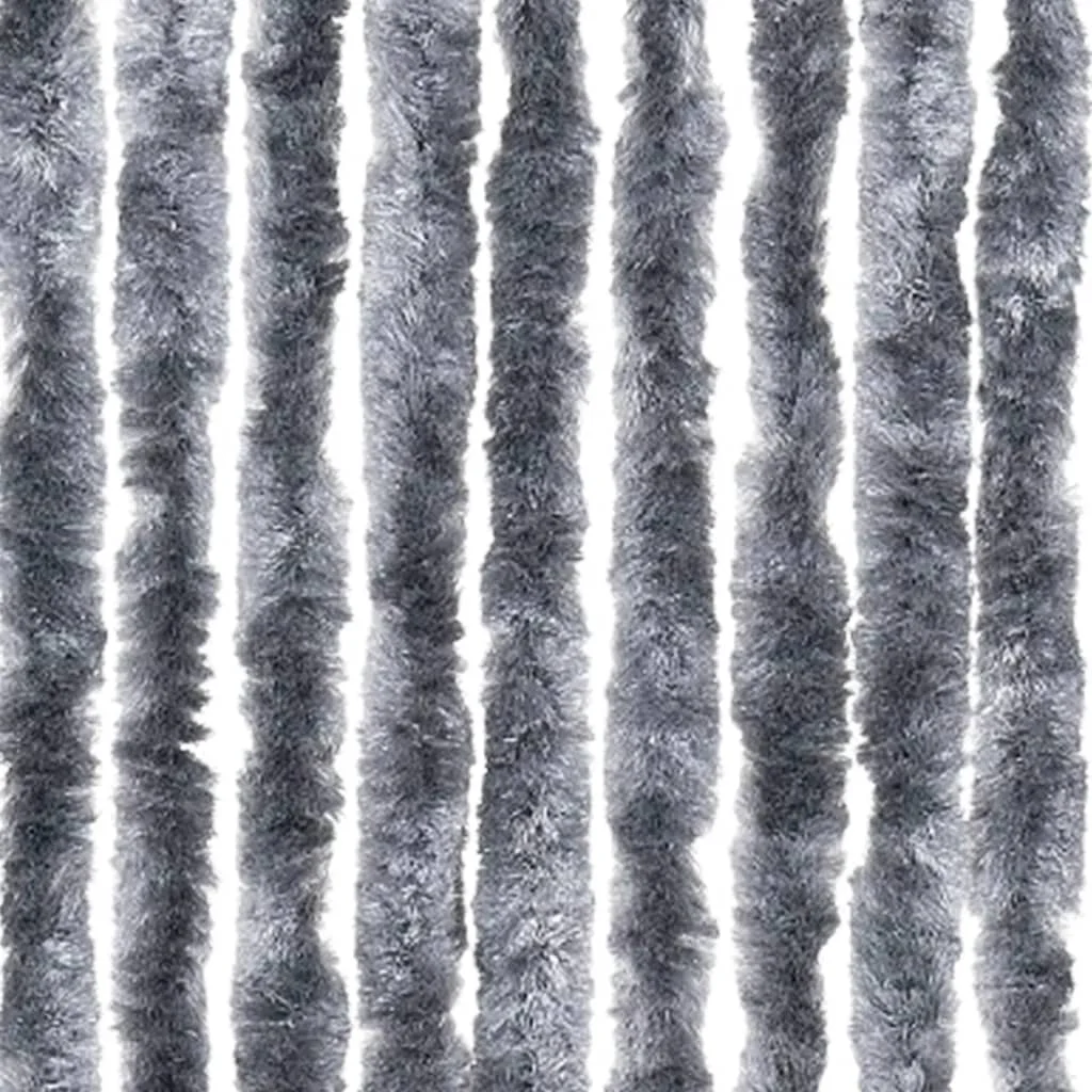 Ezüst zsenília rovarfüggöny 100 x 230 cm