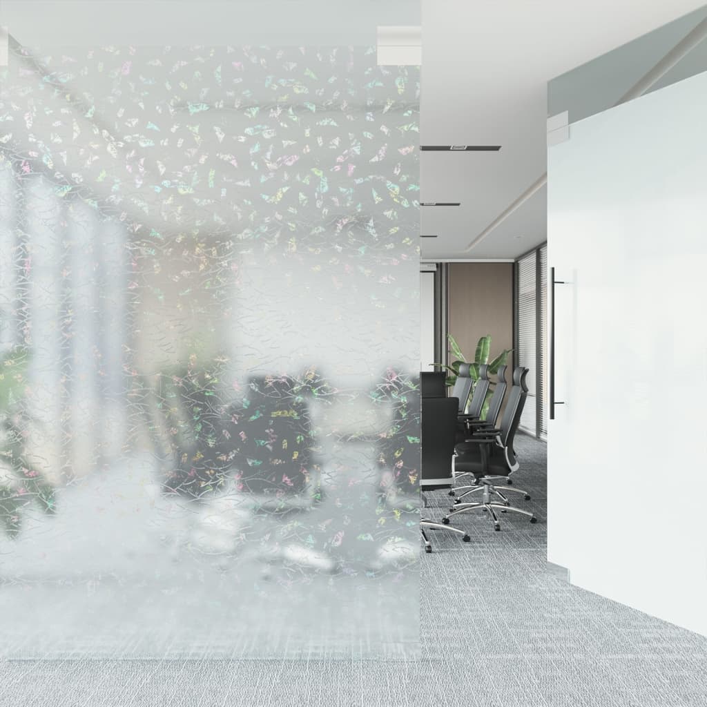5 db 3D matt szivárványmintás PVC ablakfólia
