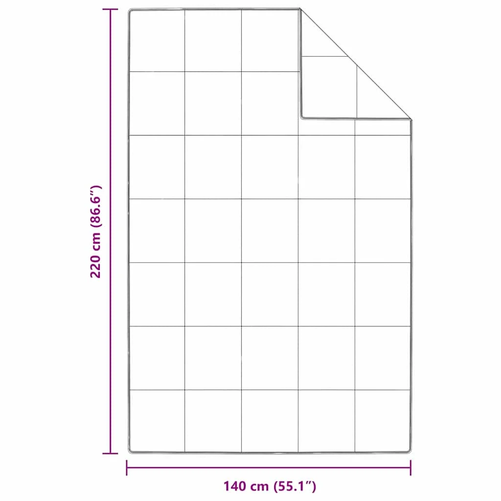 Paplan párnával 2 pcs Fehér 140 x 220 cm Pehely