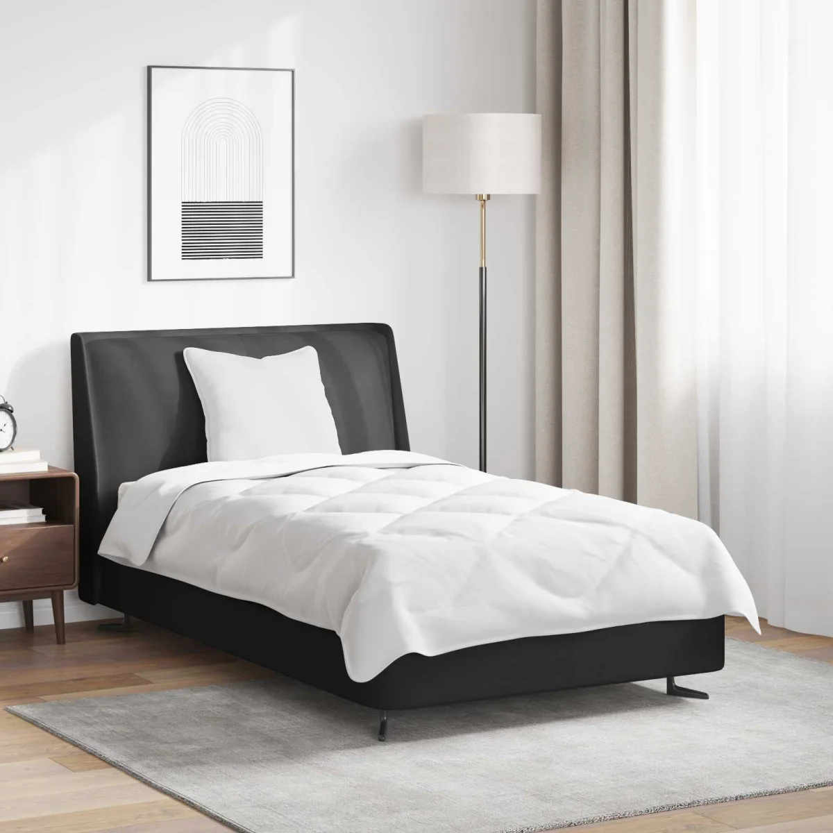 Paplan párnával 2 pcs Fehér Mikroszál