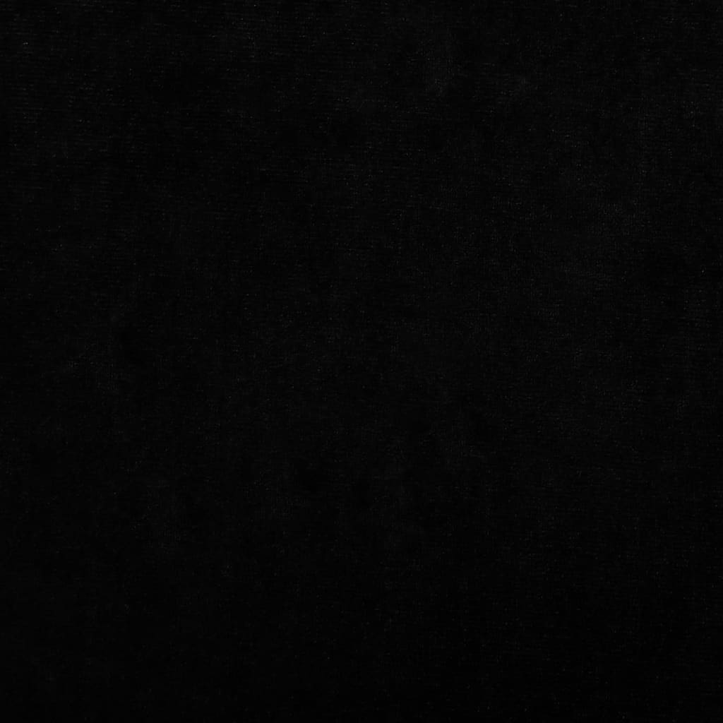 Fekete gyerek bársonykanapé 70 x 45 x 33 cm
