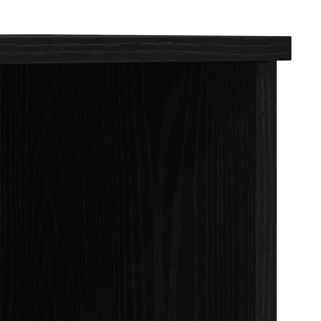 Fekete tölgy magasszekrény 132x35,5x103,5 cm Ellenálló anyagból