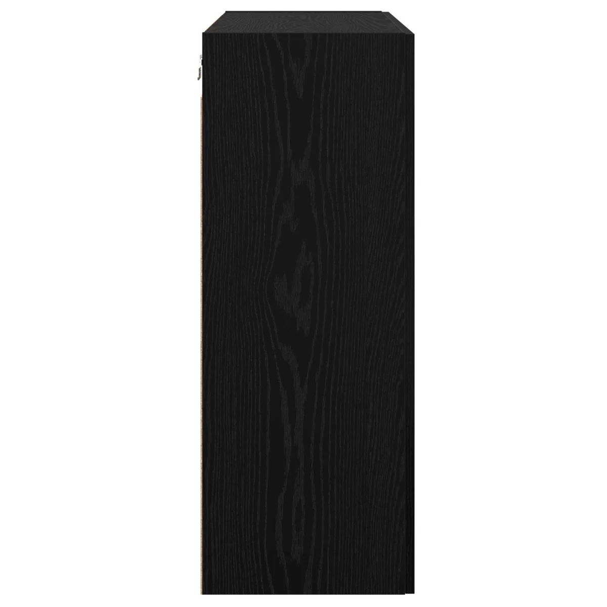 Fali Szekrények 2 pcs Musta tammi 69,5 x 34 x 90 cm Faanyag