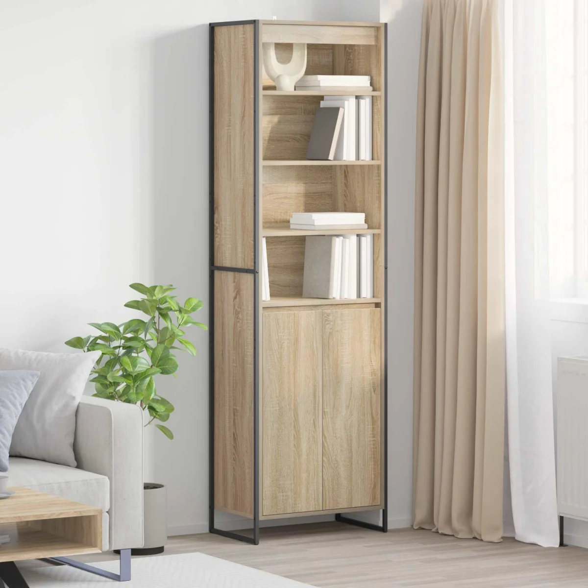 Magas szekrények 2 pcs Sonoma 60 x 36 x 300 cm Faanyag