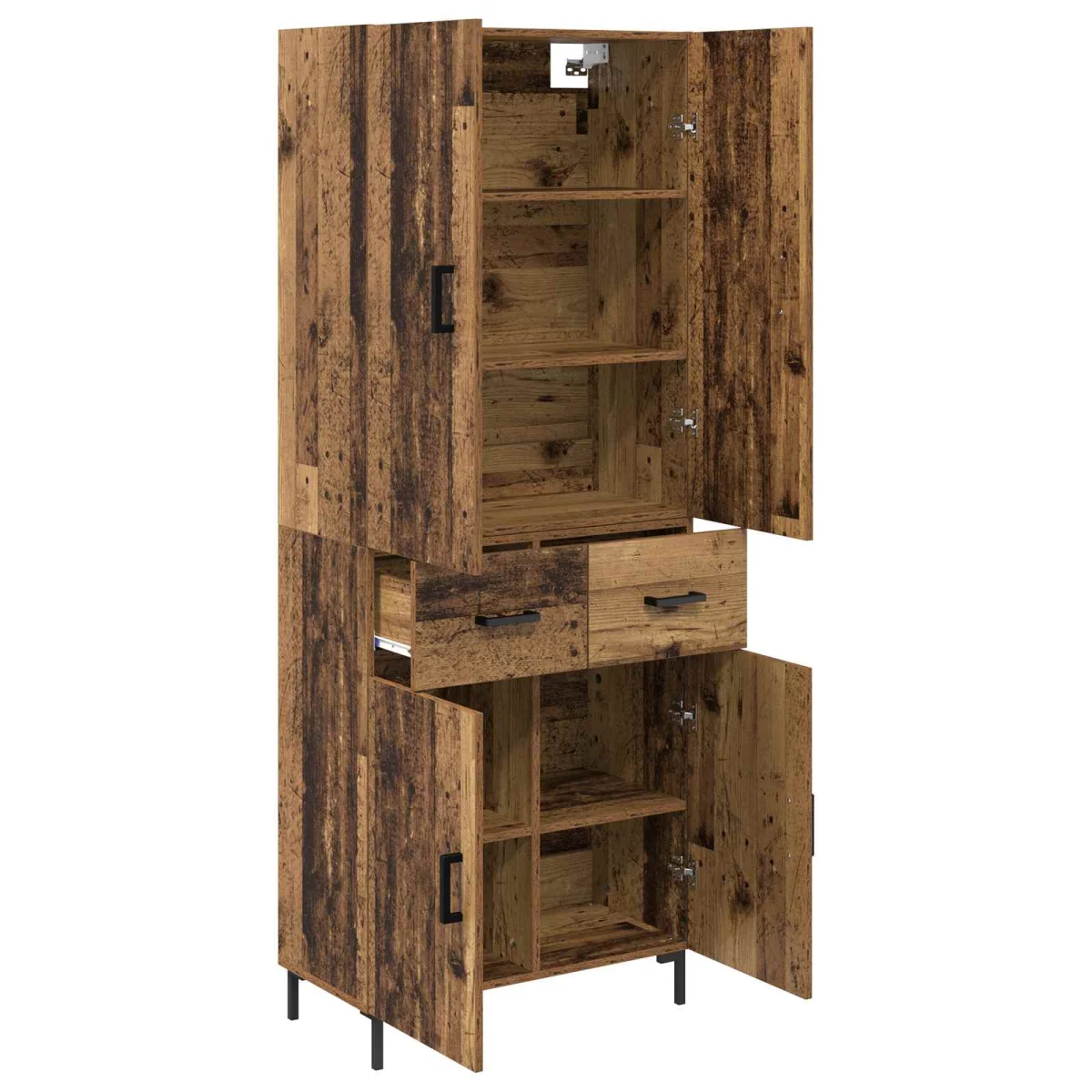 Magasfiú Falra szerelhető Öreg fa 69,5 x 34 x 180 cm Faanyag