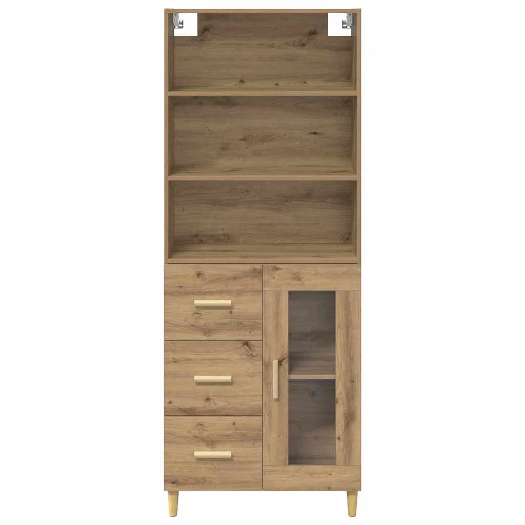 Magasfiú fiókkal Artisan tölgy 69,5 x 32,5 x 180 cm Faanyag