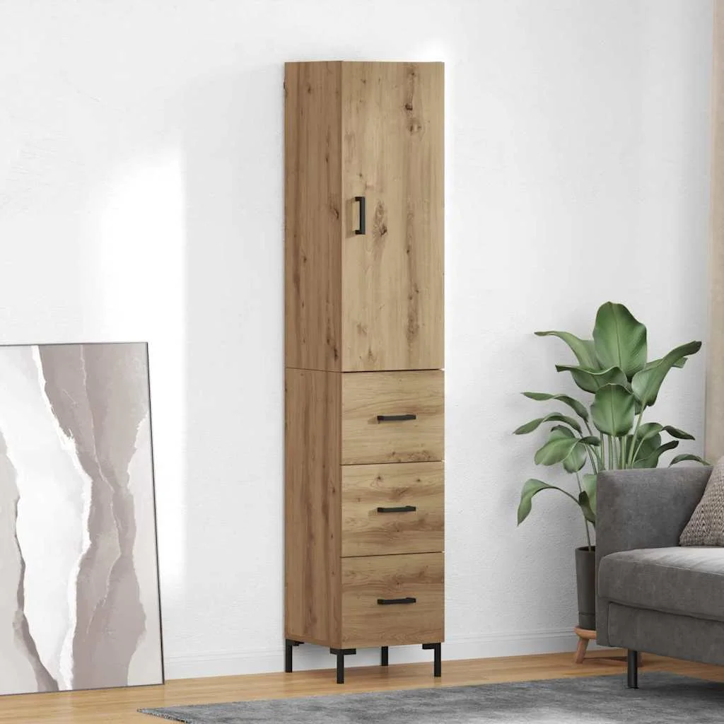 Magasfiú fiókkal Artisan tölgy 69,5 x 34 x 180 cm Faanyag