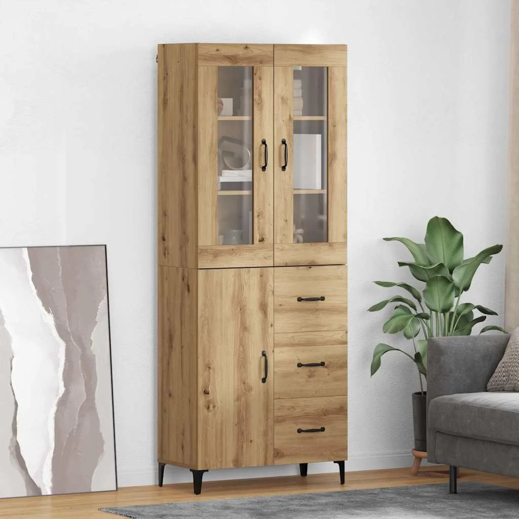 Magasfiú fiókkal Artisan tölgy 69,5 x 34 x 180 cm Faanyag