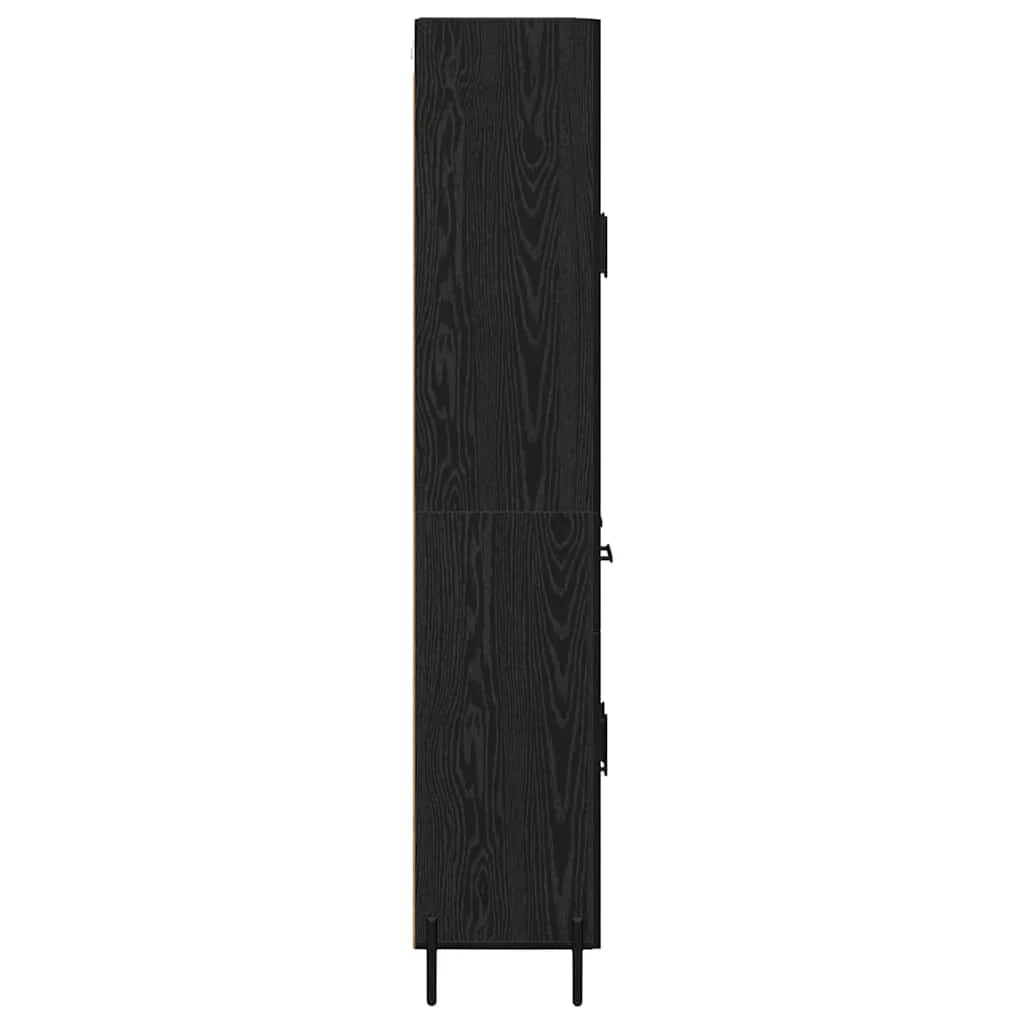 Magasfiú fiókkal Fekete tölgy 69,5 x 34 x 180 cm Faanyag