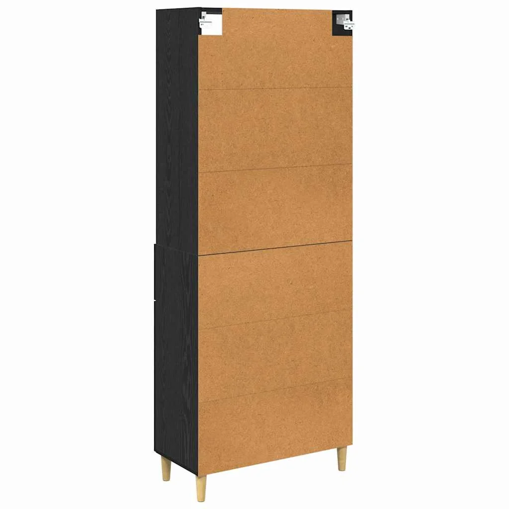 Magasfiú fiókkal Fekete tölgy 69,5 x 34 x 180 cm Faanyag