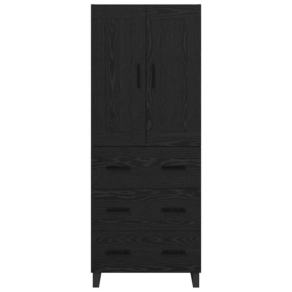 Magasfiú fiókkal Fekete tölgy 69,5 x 34 x 180 cm Faanyag