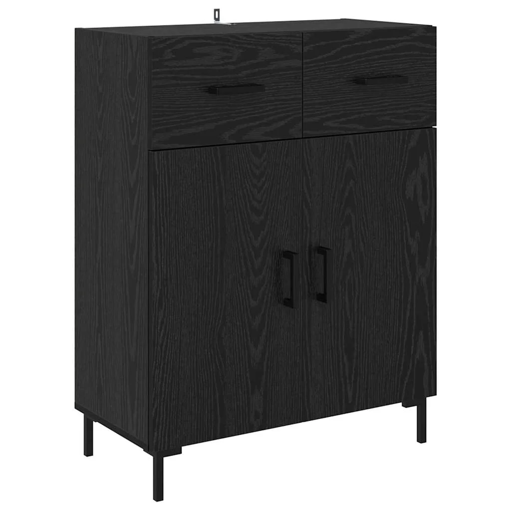 Magasfiú fiókkal Fekete tölgy 69,5 x 34 x 180 cm Faanyag