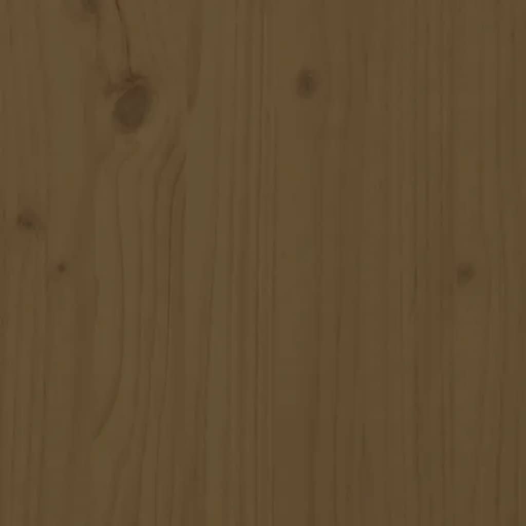Mézbarna tömör fenyőfa tálalószekrény 60 x 34 x 75 cm