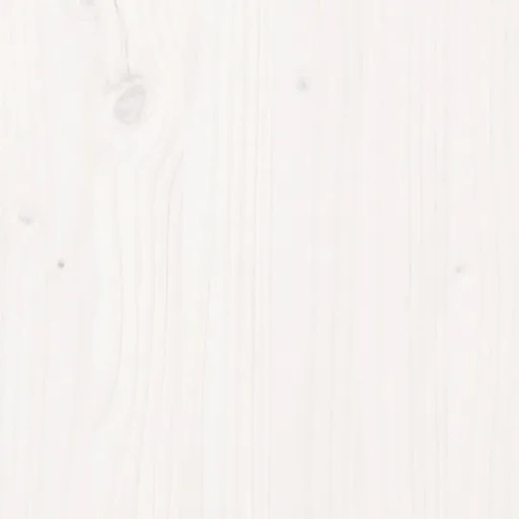Fehér tömör fenyőfa tálalószekrény 100 x 40 x 75 cm
