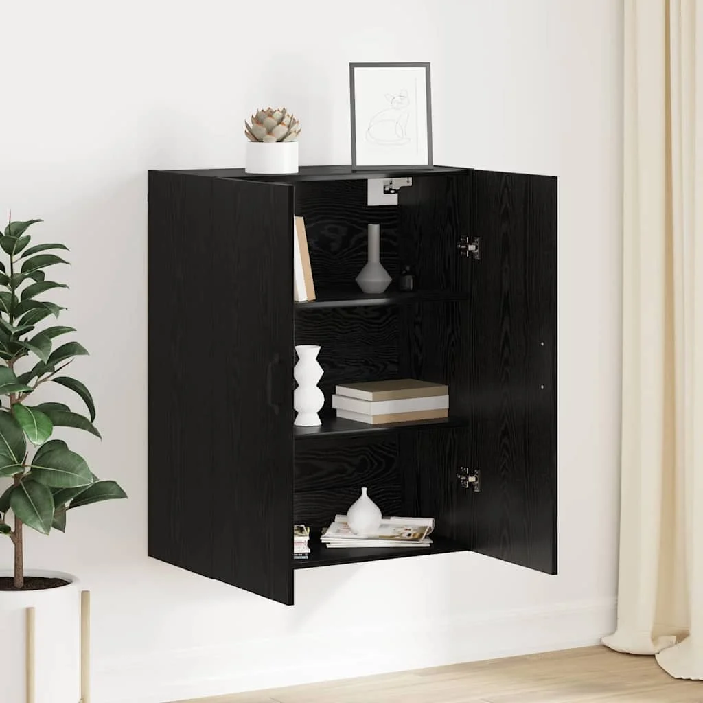 Függő szekrény polcokkal Musta tammi 69.5 x 34 x 90 cm Faanyag