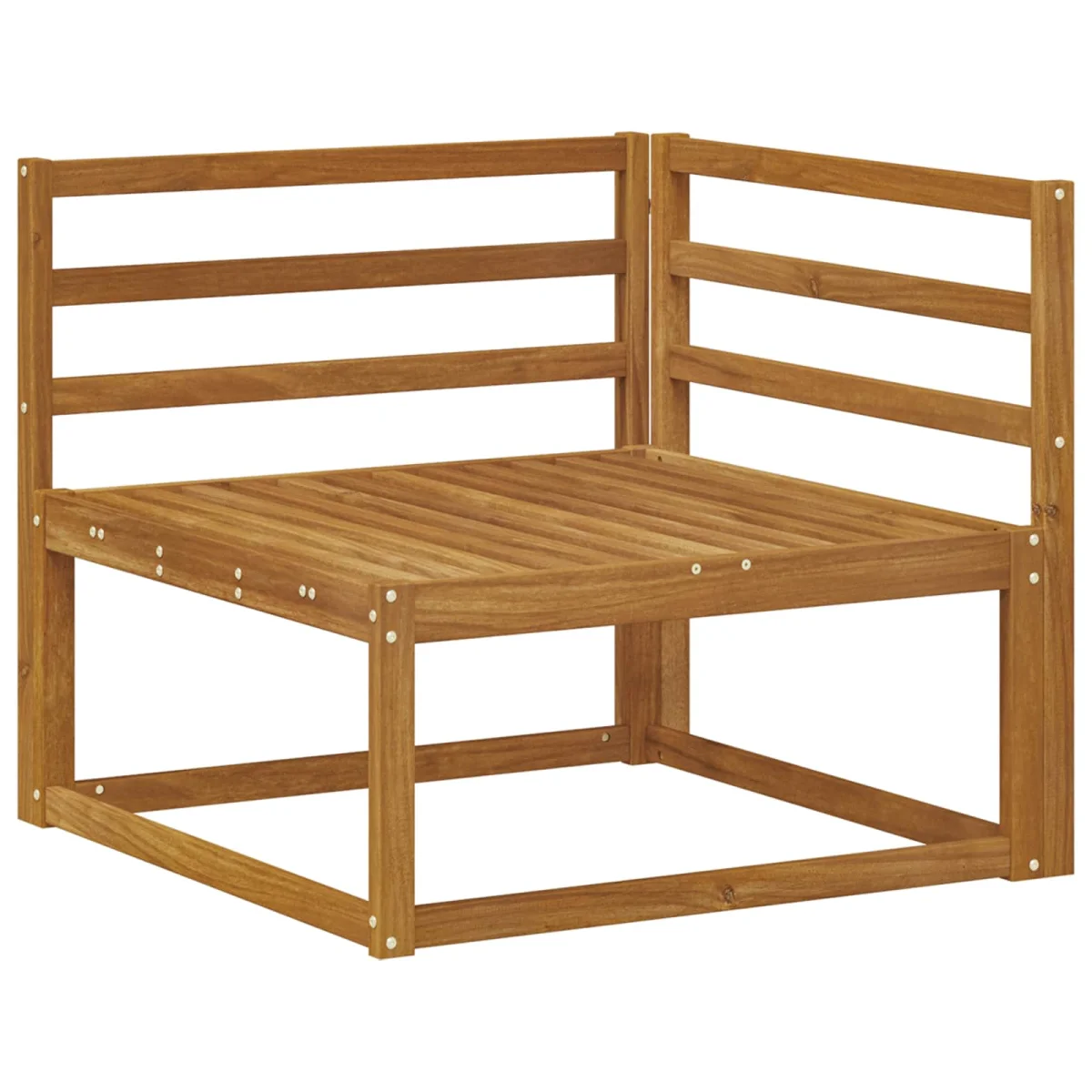 Kültéri kanapé szett 4 pcs Természetes Tömör Akácfa