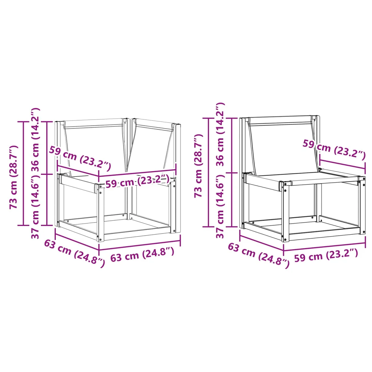 Kültéri kanapé szett párnával 5 pcs Természetes és krémszínű