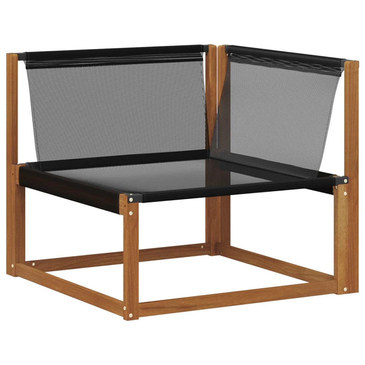 Kültéri kanapé szett 7 pcs Természetes és Világosszürke