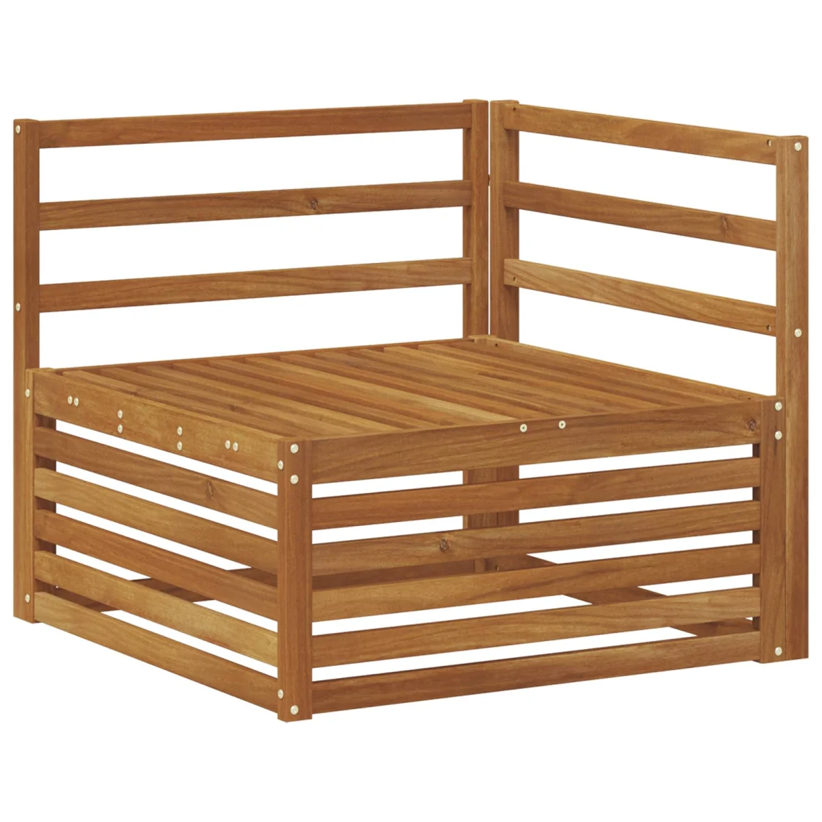 Kültéri kanapé szett 6 pcs Természetes Tömör Akácfa