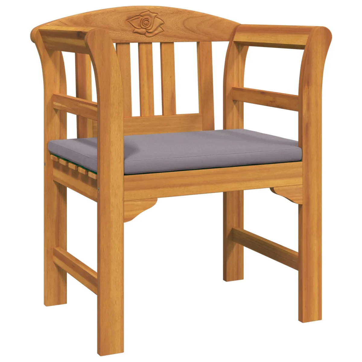 Bútor szett párnával 3 pcs Természetes Tömör Akácfa