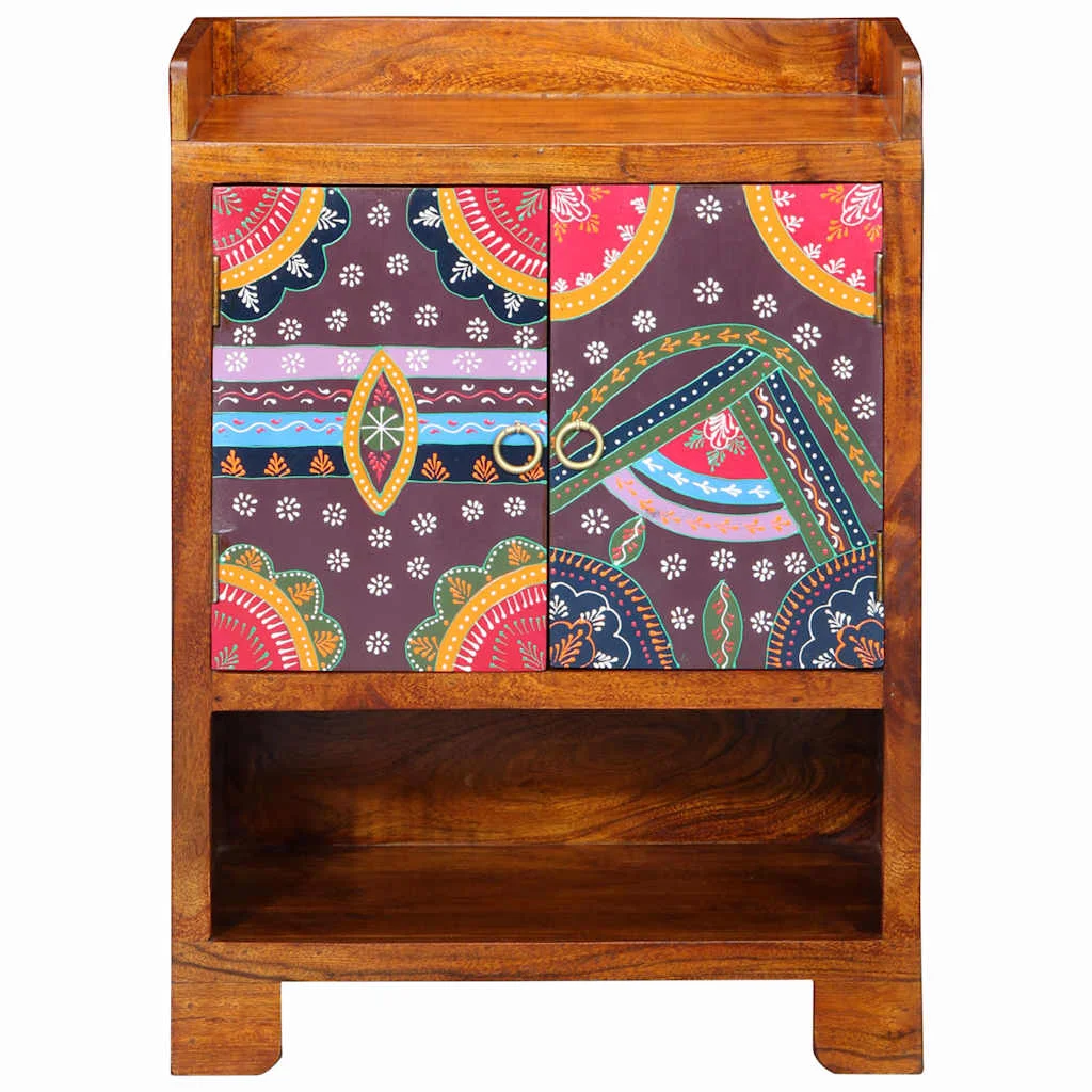 Cipőtartó 55x35x75 cm tömör akácfából