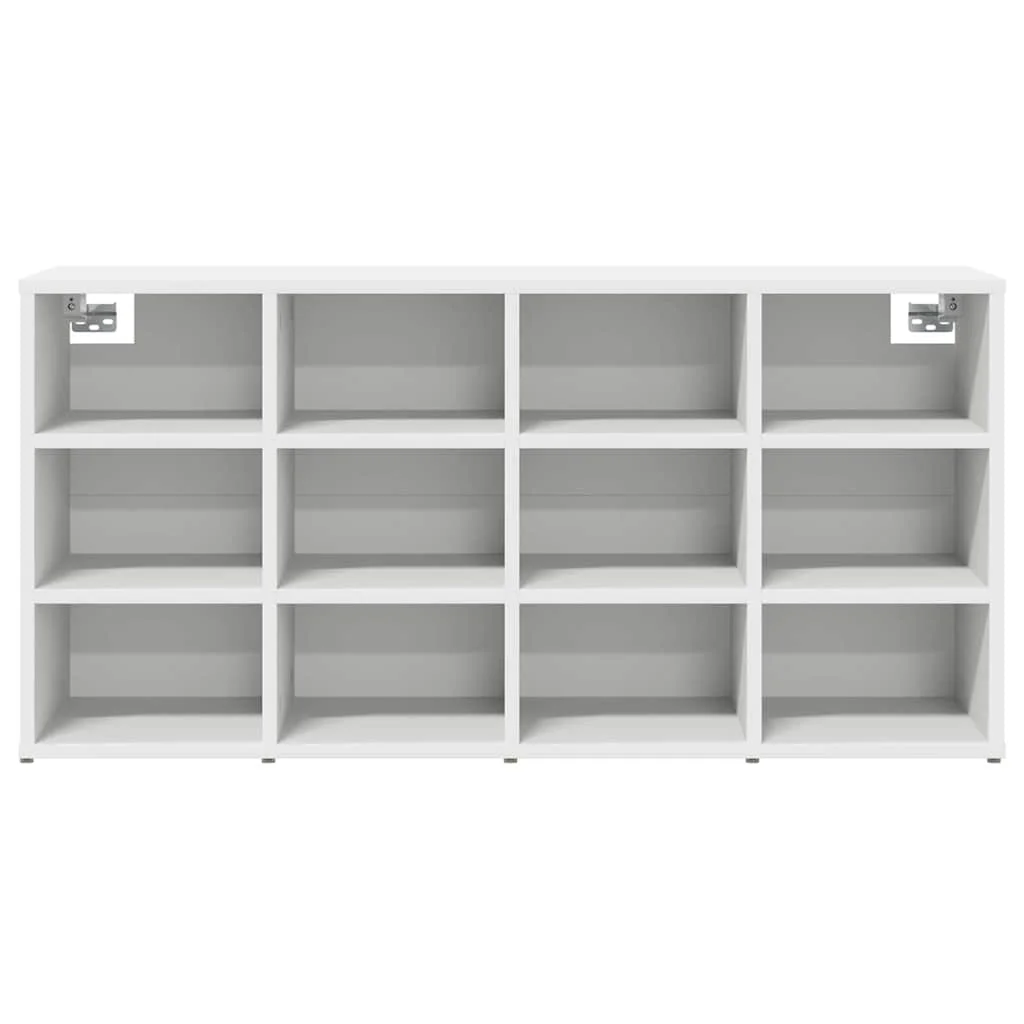 Cipősszekrény polcokkal Fehér 103 x 30 x 51 cm Faanyag