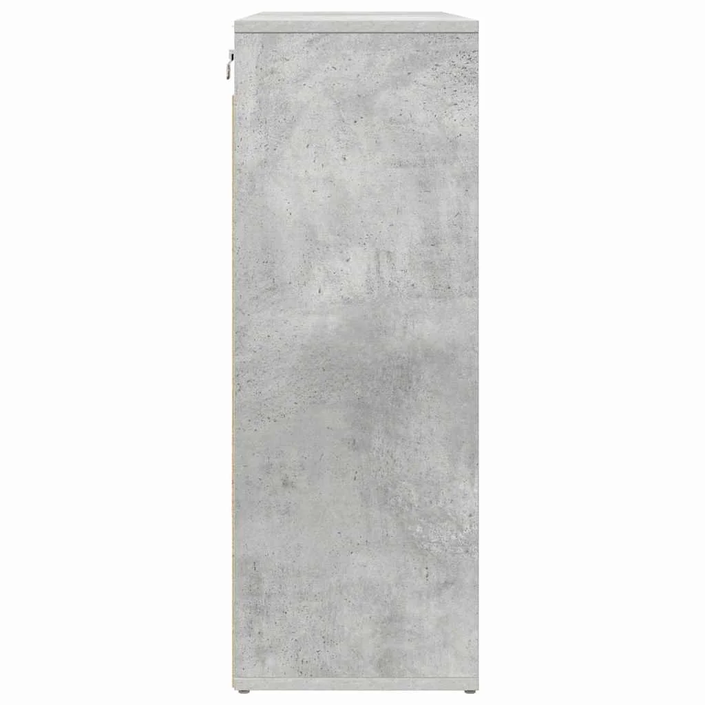Cipősszekrény Beton szürke 77.5 x 30 x 83.5 cm Faanyag