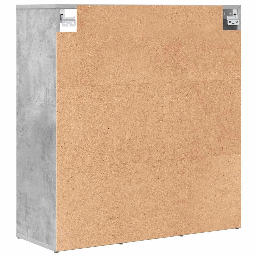 Cipősszekrény Beton szürke 77.5 x 30 x 83.5 cm Faanyag