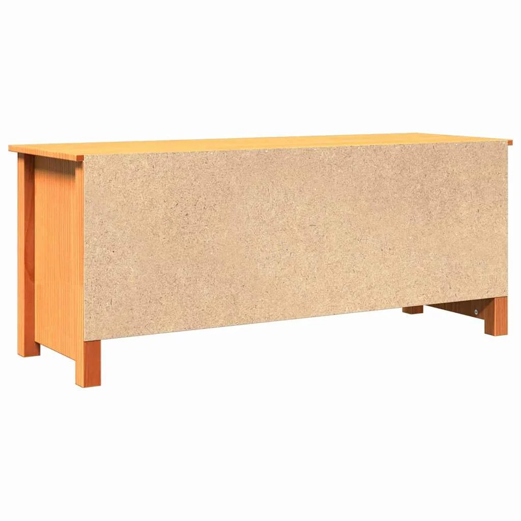 Tárolópad Faggyú barna 110 x 38 x 45,5 cm Tömör fenyőfa