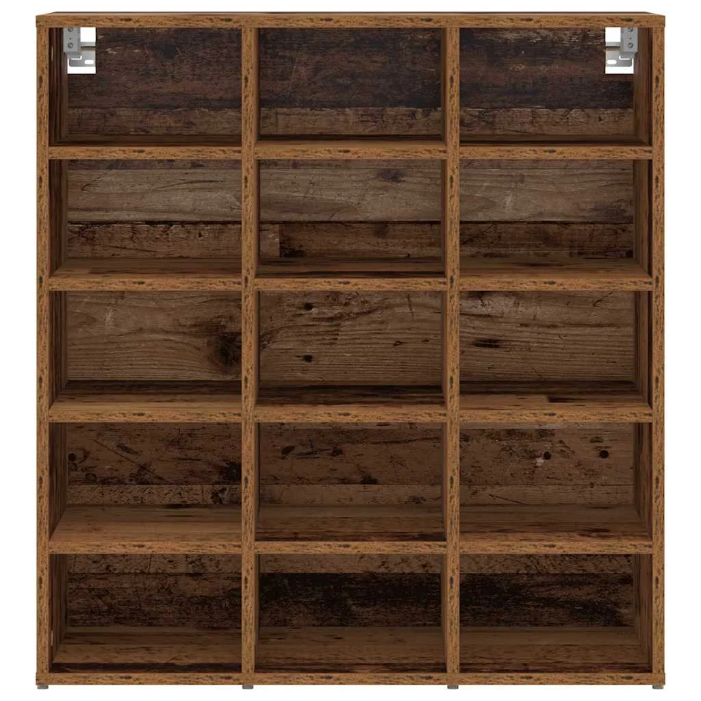 Cipősszekrény polcokkal Régi fa 77.5 x 30 x 83.5 cm Faanyag