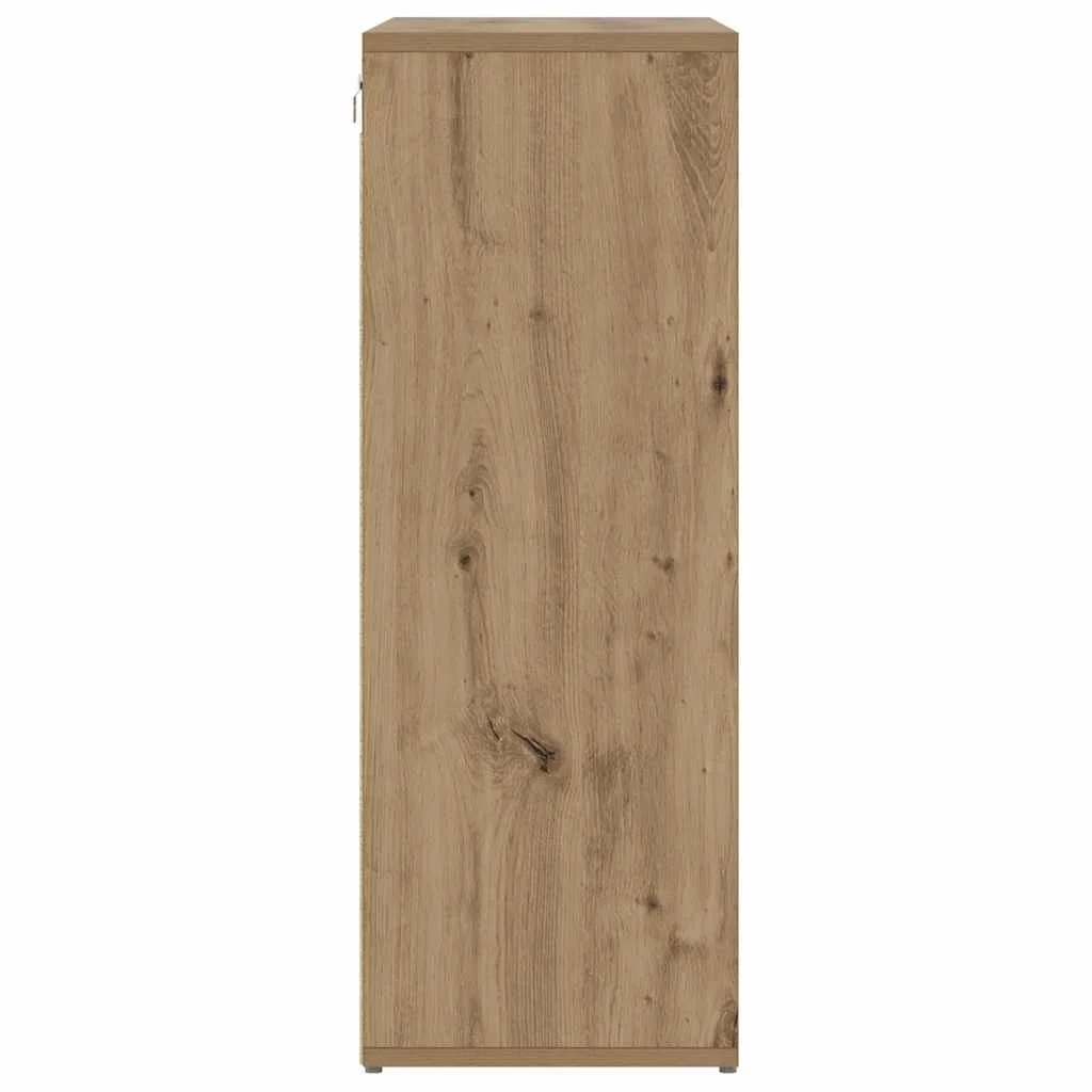 Cipősszekrény kézműves tölgy 77.5 x 30 x 83.5 cm Faanyag
