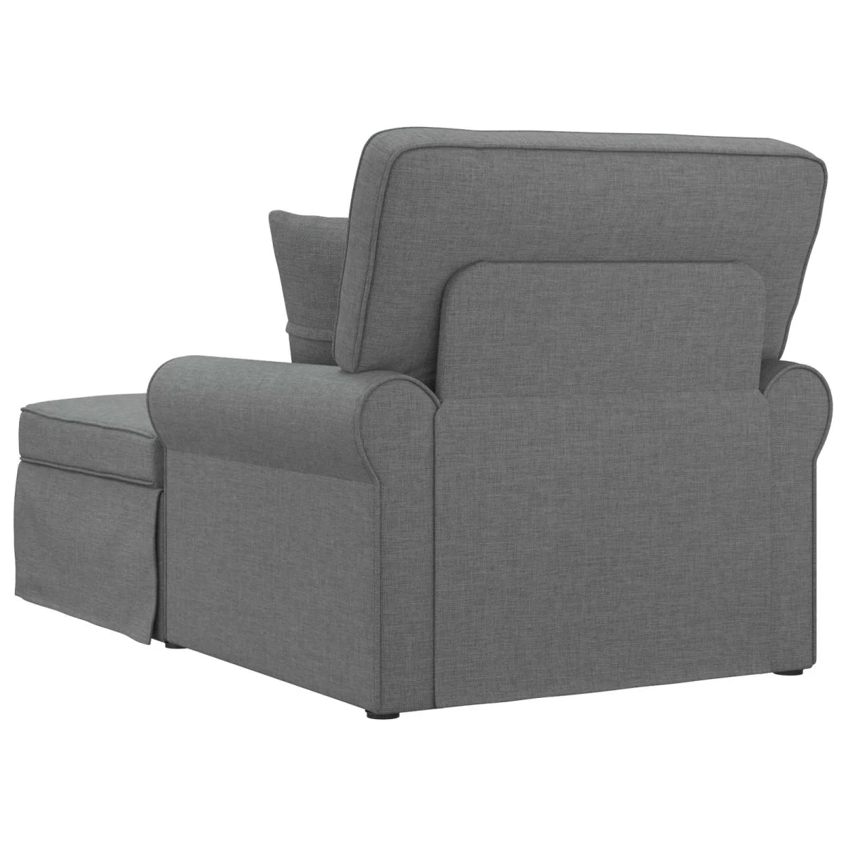 Fotel Loungba Szoknyával Sötétszürke 91 x 157 x 91 cm szövet