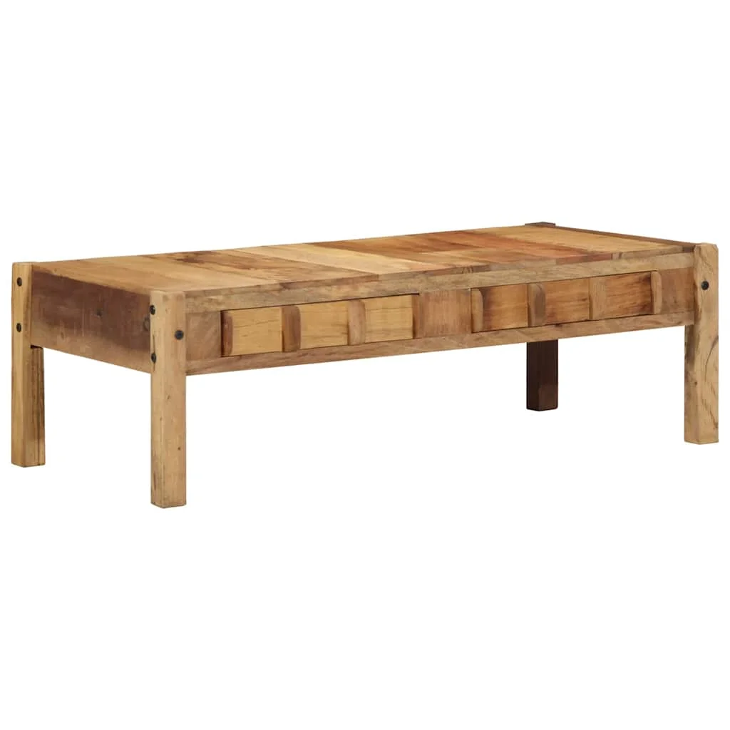 Dohányzóasztal 110x55x35 cm Tömörfa újbóli felhasználás