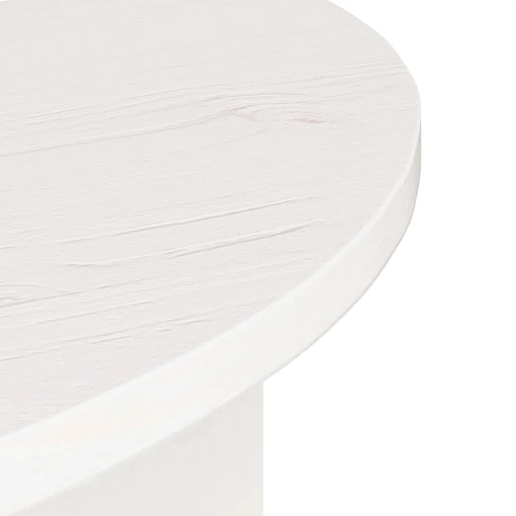 Dohányzóasztal 2 pcs Fehér 79 x 39.5 x 40 cm Tömör fenyőfa