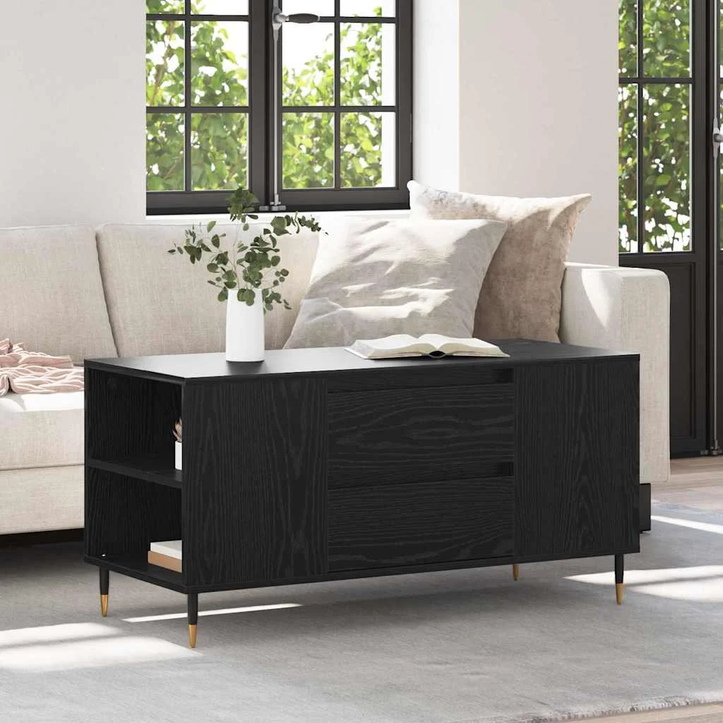 Dohányzóasztal Musta tammi 102 x 44.5 x 50 cm Faanyag