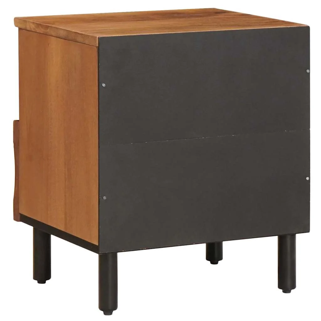 Éjjeliszekrény 2 pcs Barna 40 x 33 x 46 cm Tömör Mangófát